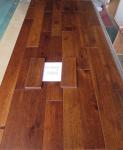 Toffee stained American Hickory Solid Hardwood Floorings, brushed and distressed