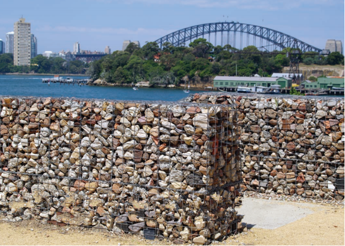 Welded Galfan Gabion Baskets Square Hole For Coastal Erosion Protection