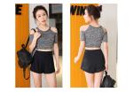 Sport Wear Three Piece Yoga Set Sport Shirt for Women Sports bra Fitness Flare