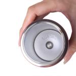 One Finger Touch Open Portable Sport Bottle With Silicone Drinking Straw