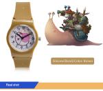 Oem Band Slim Sport Kids Waterproof Watch With Plastic Case And Quartz Movement