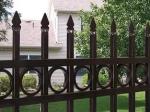 Customized Black Zinc Steel Metal Garrison Fence Panels Maintenance Free