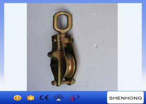 China 3 Ton Steel Snatch Block / Wire Rope Pulley Block Single Wheel Opening Hook For Lifting factory
