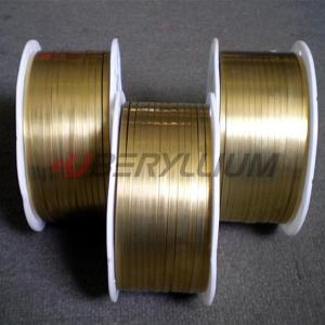 China ASTM C17410 Beryllium Copper Foil Tape 0.08mm For Spring Contacts factory