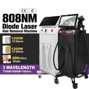 China Vertical Professional Painless Lazer 808 nm Titanium Beauty Device Diode Laser Hair Removal Machine factory