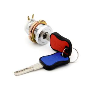 China On / Off Safe Cam Lock , Iron Housing Standard Cam Lock Nickle Finish factory