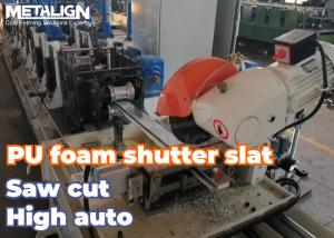 China Dual Coil PU Foam Insulated Shutter Slat Roll Forming Machine 15m/Min factory