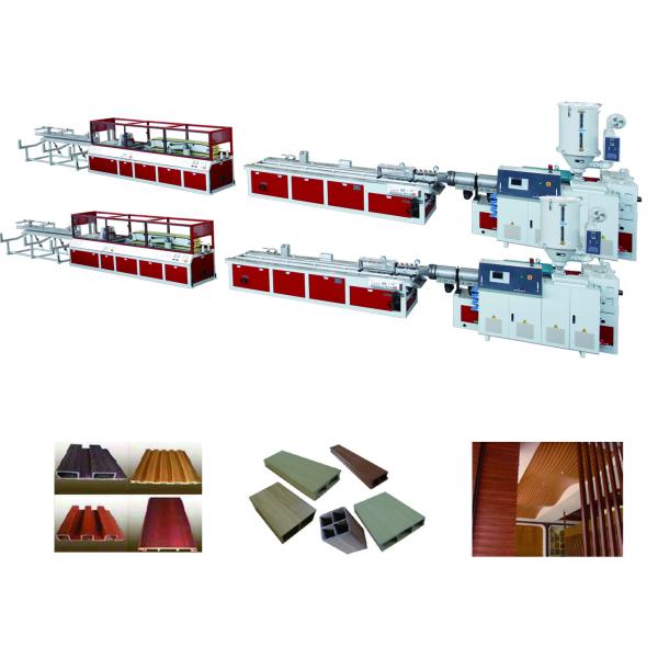 JWELL Indoor Outdoor Floor Board Making Machine PE WPC PVC Profile Extrusion