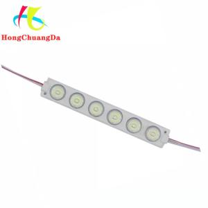 China 660lm 6w LED Module Strip Lights 3030 6 LEDs 12v Side View factory