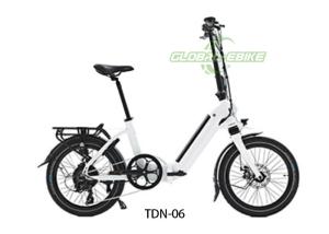 China 20 inch Foldable Electric Bicycle , Folding Adult Electric Bike With FOC Controller factory