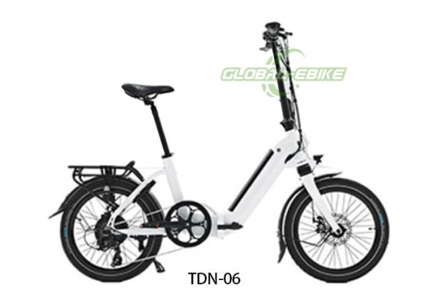 20 inch Foldable Electric Bicycle , Folding Adult Electric Bike With FOC