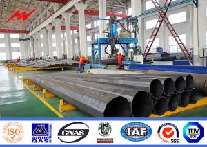 China 35 Feet Steel Power Pole Grade One Protect Level Galvanization Electrical Steel Pole factory