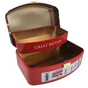China Antirust Dustproof Empty Decorative Cookie Tins , FSC Decorative Tin Cans With Lids factory