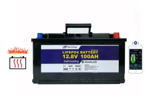 China 1280Wh Bluetooth Lithium Battery 100ah 12v Lifepo4 Deep Cycle Battery For Motorhome factory