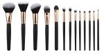 13PCS high end Cosmetic Professional Makeup Brush Set Rose Golden Copper Ferrule