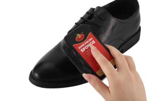 China Shoe Shine Sponge Neutral Color Care Oil Instant Express Quick Shiner OEM factory