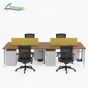 Office Workstation Of Open Space Enhance Your Office with Multiple Shelf Options