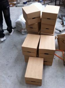 China PLC Control 720ctns/hr Carton Box Packing Machine 75mm Adhesive Tape factory