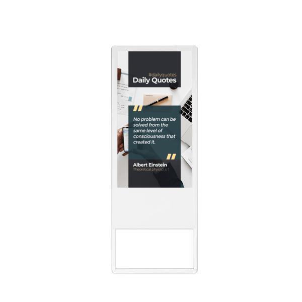43 Inch Flat Glass Advertising Equipment LED Advertising Display For Company