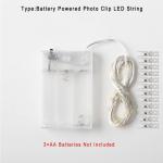 Photo Clip USB LED String Lights Fairy Lights Outdoor Battery Operated Led