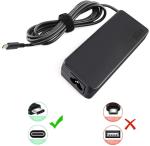 Thin Black Laptop Power AC Adapter 20V 3.25A 65W Lenovo USB C Charger
