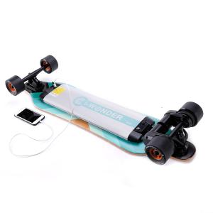 China Blue Led Light Electric Skateboard , Smart Remote Control Electric Boosted Board factory