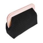 Luxury Velvet Flocking Makeup Toiletry Bag For Ladies