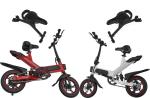 Family Folding Electric Assist Bicycle , Long Range Electric Bike Aluminum Alloy
