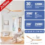 OEM Suspender Length 15cm Ceiling Fan with 60 Inches Airflow and No Lights by