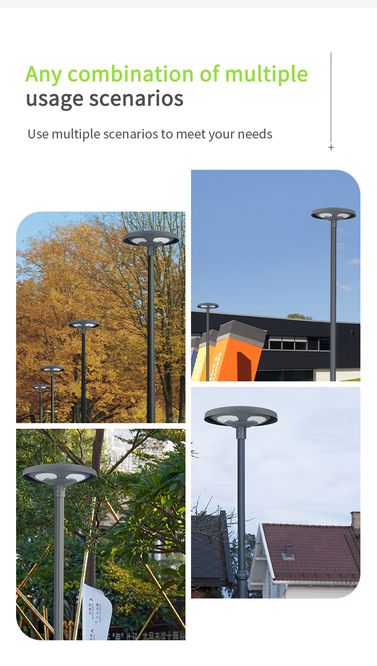 Solar Garden Light with 120° Beam Angle 6000K-6500K Color Temperature and