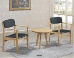 European style elegant Y back aluminium or solid wood chair with black cover