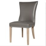 Customize chair dining genuine leather dining chair grey leather chairs