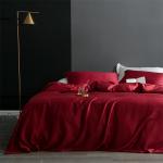 Standard Size Real Silk Duvet Cover Queen King Comforter Cover Solid Color