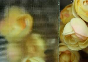 China Diamond Flame Decorative Patterned Glass Panels For Glass Shower Screens / Doors factory