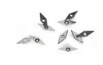 Woodworking Diamond Carbide Inserts Spiral / Helical Wood Planer Knives With 2