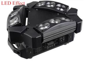 China Mini 9 Heads Spider LED Disco Effect Lighting 9PCS * 3W RGB For Stage factory