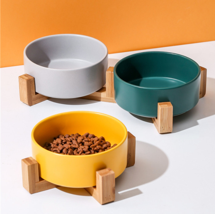 High Feeding Station Elevated 18cm Slow Food Bowl For Cats