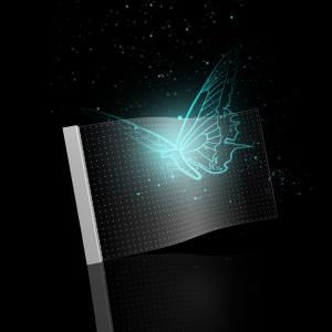 China Indoor Flexible Transparent LED Screen Glass Film Crystal LED Display Adhesive LED Screen factory