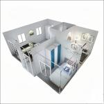 Small Modular Mobile Resort Hotel Homes Modern Steel Fabricated House with 2