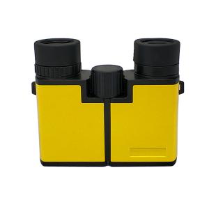 China 10x22 Yellow Kids Binoculars Plastic Bird Watching Binoculars Telescope factory