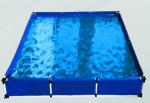 Above Ground Small Plastic Fish Pond , Water Storage Tanks Laminated Tarpaulin