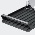 Non Folding Adjustable Metal Wire Kitchen Dish Rack For Sustainable Utensils