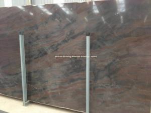 China Luxury Elegant Brown Granite Slab factory