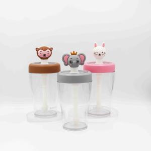 China Custom Logo Childrens Straw Water Bottle Gym Sports Shaker Type factory