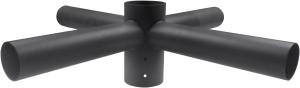 China 2.5in Horizontal Tenon Adapter 90 Degree Quad Spoke Bracket factory