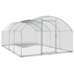 Large Metal Chicken Coop Outdoor Walk in Chicken Cage Hen Run House Rabbits with