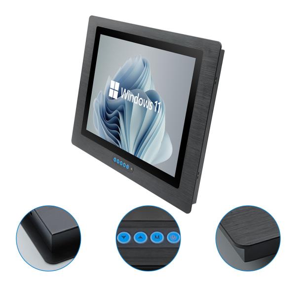 85/85/80/80 Viewing Angles Industrial Panel Mount Monitor with Capacitive Touch