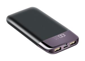 China Polymer Plastic Power Bank 10000 Milliampere Battery Capacity With Double Usb Ports factory