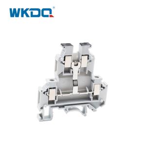 2 Level Din Rail Screw Wiring Terminal Blocks With Equipotential Bonder