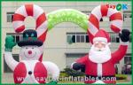 Giant Christmas Inflatable Snowman And Santa Claus , Inflatable Advertising